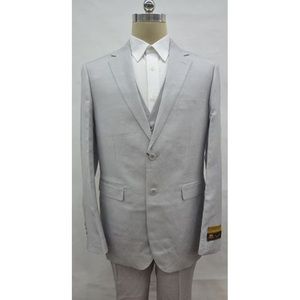 Alberto Nardoni Grey Linen Suit